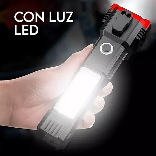 Linterna Seguridad 4 en 1