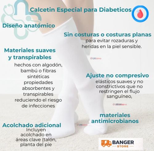 Tech Diabetic - Alivio total  para pies con neuropatía 12 pares