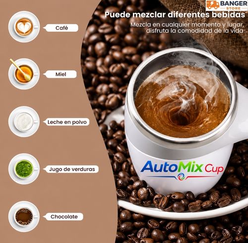 AutoMix Cup- Bebidas listas en 5 segundos con un botón