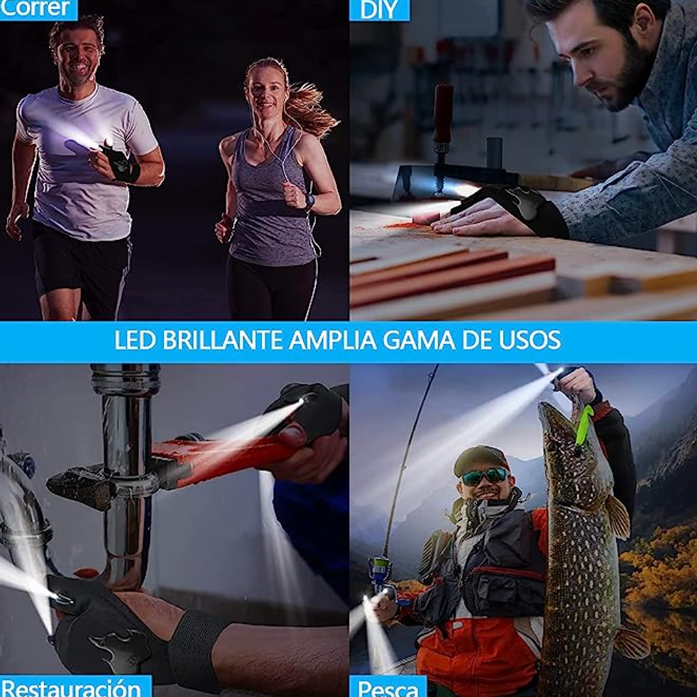 Guantes con Linterna LED